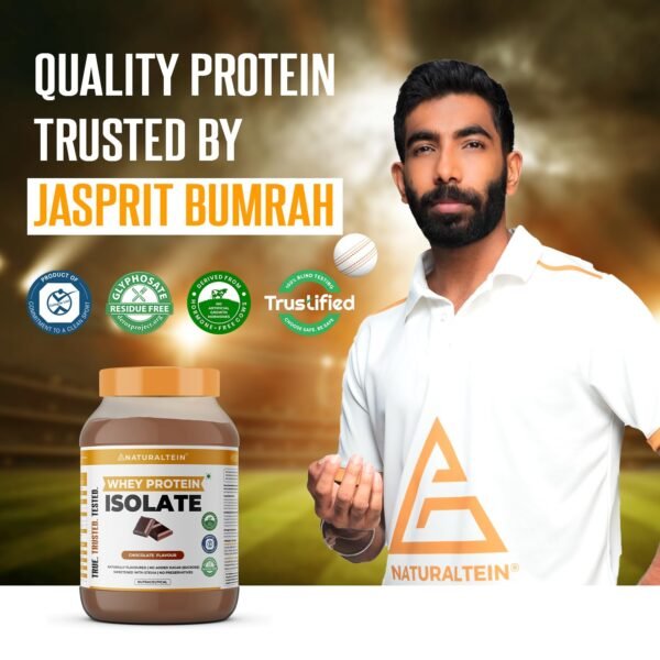 NATURALTEIN Natural Whey Protein Isolate Caffe Mocha - 1 kg (Naturally flavored, Non GMO, No Artificial Sweeteners).… - Image 5