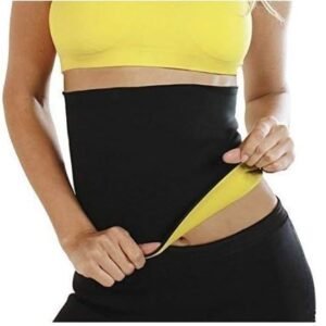 Fitolym Non Tearable Sweat Shaper Slim Belt Premium for Fat Loss, Sauna Slim Belt for Weight Loss Waist – Tummy Trimming Exercise for Men and Women (M, L, XL, XXL, 3XL) (Black)