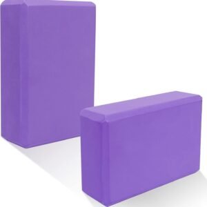 NETXE High Density Foam Yoga Block Brick Set of 2 for Improve Strength, Aid Balance, and Flexibility/Yoga Blocks Set Of 2, Yoga Brick, Gym Accessories (Muiti Colour)