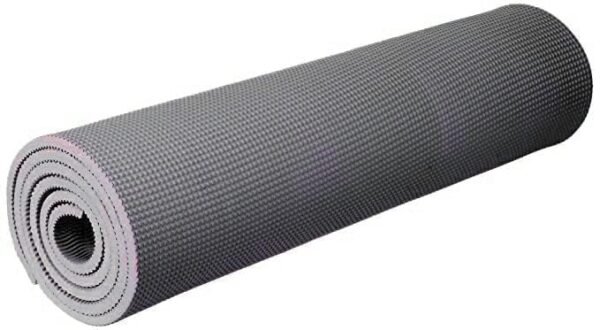 WARISI Yoga Mat, 4MM Thick, Dual Color, for Pilates, Exercise, Weightlifting, Crossfit (Grey)