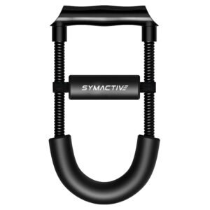 Amazon Brand – Symactive Forearm Strengthener | Wrist & Grip Fitness Equipment | For Home & Gym (Black)