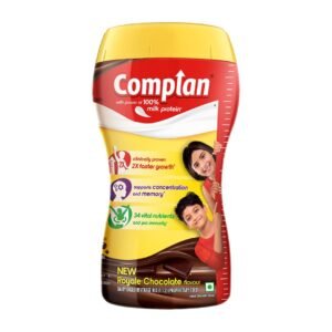 Complan Nutrition Drink Powder for Children, Royale Chocolate Flavour, 500 g Jar | Nutrition drink for kids with protein & 34 vital nutrients