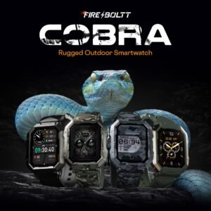 Fire-Boltt Cobra Smart Watch 1.78″ Always-On AMOLED Display, Army Grade Strong Build, Bluetooth Calling with 123 Sports Modes, 60 Hz Refresh Rate, IP68 Rating