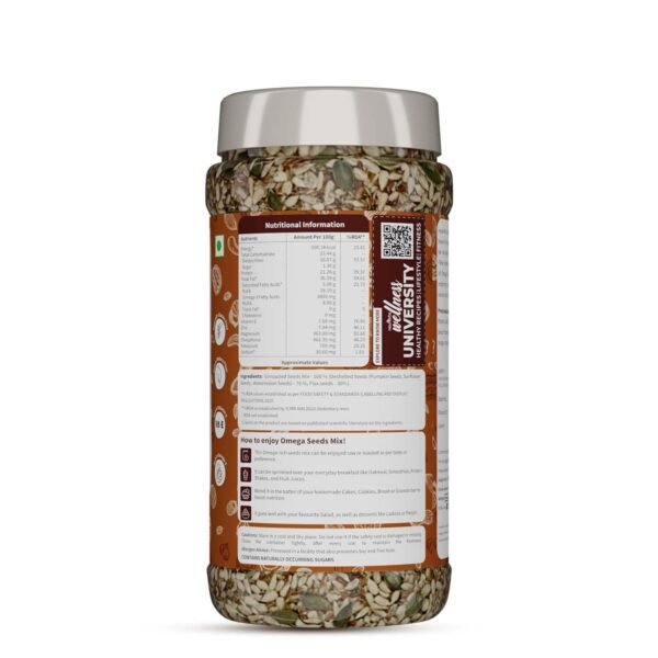 Neuherbs Omega-3 Fiber 4-in-1 raw & Unroasted seeds mix 200g | Diet snacks | Super Seeds Mix For Eating | Healthy Food For Weight Loss,Heart,Good Skin - Image 2