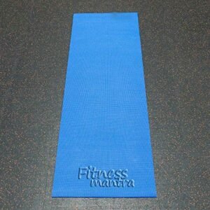 Fitness Mantra® 4MM Thickness Anti-Slip Yoga Mat with Carrying Strap for Men & Women Fitness (Multicolor)(Qty.- 1 Piece)