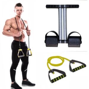 Tummy Trimmer with Toning Tube | Double Spring Tummy Trimmer | Double Toning Tube | Ab Exerciser | Resistance Tube | Body Toner | Waist Reducer | Fitness Equipment | Gym Accessories