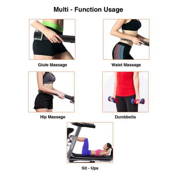 MAXPRO PTM405M 4.5HP Peak DC Motor Multifunction Foldable Treadmill with Massager, Free Diet Plan,Max.Speed 14km/hr, Fit Show App, Fitness Running Machine for home use with LED Display - Image 4