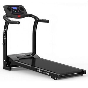 Lifelong LLTM207 Fit Pro 2 HP Peak Motorized Treadmill for Home with 12 Preset Workouts, 12Km/Hr Speed, Max User Weight 100Kg, LCD Display and Heart Rate Sensor(Free Installation Assistance) Black