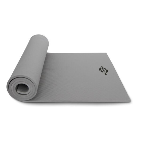 Nivia Anti Skid Yoga Mat For Men & Women, Exercise Mat for home workout, Yoga Mat for Women, Gym Exercise Mat (180x60x0.4CM) Grey