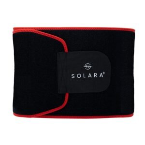 SOLARA Waist Slimming Belt – Sweat Belt for Men Slim Belt for Women, Belly Fat Reduce Belt for Women, Fat Burner, Tummy Trimmer Belt, Sauna Belt | Mobile app with eBooks and 50 Plus Videos