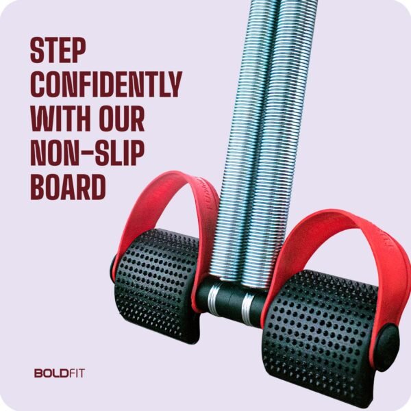 Boldfit Double Spring Tummy Trimmer Men and Women for Abs Workout Stomach Exercise Machine for Women and Men Exercise in Gym, Home for Abdominal, Belly Exercise Waist Trimmer, Tummy Twister Red - Image 6