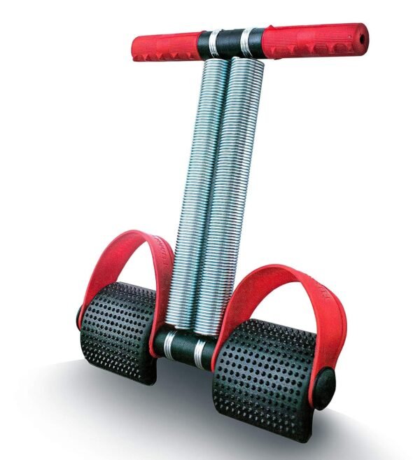 Boldfit Double Spring Tummy Trimmer Men and Women for Abs Workout Stomach Exercise Machine for Women and Men Exercise in Gym, Home for Abdominal, Belly Exercise Waist Trimmer, Tummy Twister Red