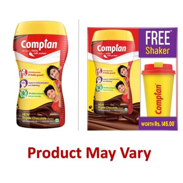 Complan Nutrition Drink Powder for Children, Royale Chocolate Flavour, 500 g Jar | Nutrition drink for kids with protein & 34 vital nutrients - Image 2