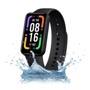 Redmi Smart Band Pro SportsWatch- 3.73 cm (1.47) Large AMOLED Display, Always On Display, Continuous Sleep, HR, Stress and SPO2 Monitoring, 110+ Sports Modes, 5ATM, 14 Days Battery Life, Black