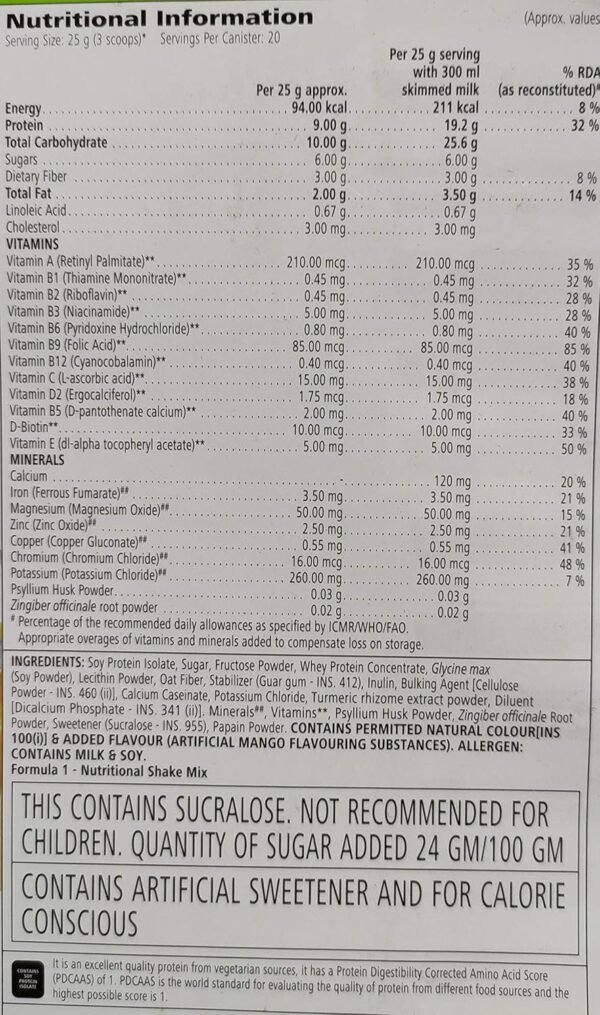 herbalife weight loss program package- mango 500 g, protein 200 g, afresh drink 50 g (Lemon) - Image 3