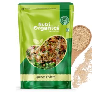 NutriOrganics Premium Quinoa 1kg – Gluten Free Quinoa, Healthy Breakfast, Diet Food for Weight Management