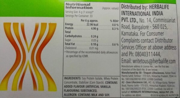 herbalife weight loss program package- mango 500 g, protein 200 g, afresh drink 50 g (Lemon) - Image 5