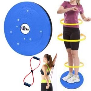 Consonantiam Tummy Twister Stomach and Weight Loss Equipment With Chest Expander Rope Workout Pulling Exerciser Fitness Exercise Tube Sports Yoga, Home Gym Equipments.,Belly Fat Reducer, Fat Burner, Weight Loss Home Gym Exerciser.