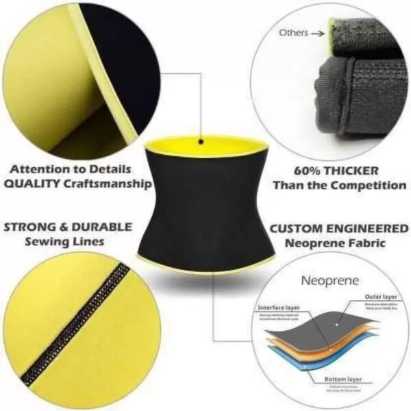 PROBUY Tummy Shaper for Women & Men Sweat Slim Belt Tummy Belt Shapewear for Belly. Body Shaper Belt for Stomach Fitness Belt for Exercise & Workout - Image 5