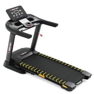 AAKAV FITNESS Treadmill AK-002C, 5 HHP Heavy AC Motor Foldable Treadmill | Speed 1-22 KM/H Running Machine for Home & Gym | Running Machine with 7″ LED Screen & Digital Knob | Max User Weight -170 KG