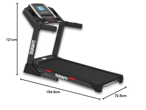Durafit Mustang | 5.5 Hp Peak Dc Motorized Treadmill | Home Cardio | Max Speed 16 Km/Hr | Max User Weight 130 Kg | Free Installation Assistance - Image 5