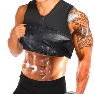 GVV SWEAT SHAPER Vest for Men, Polymer Material, Workout Weight Loss Belt, Body Shaping Trainer