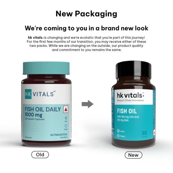 HealthKart hk vitals Fish Oil and Multivitamin (30 Tablets Each) Combo Pack | 1000mg Omega 3 with 180mg EPA & 120mg DHA | Enhances Energy, Immunity & Joints Health - Image 4