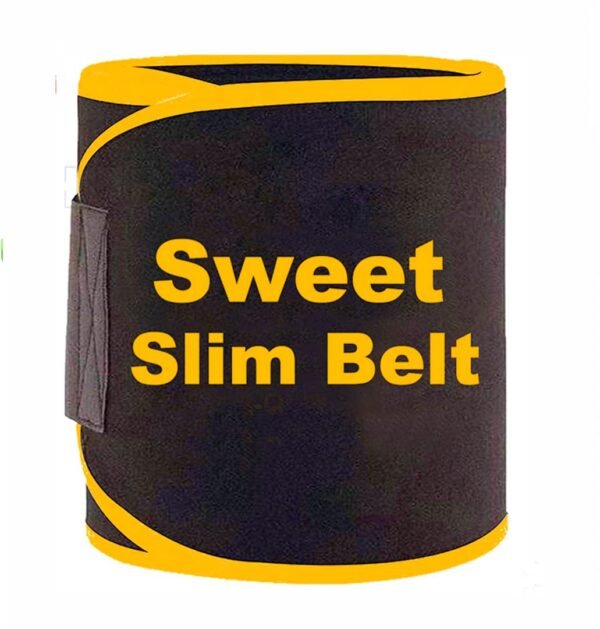 Sweat Slim Belt for Fat Loss, Weight Loss and Tummy Trimming Exercise for Both Men and Women Black
