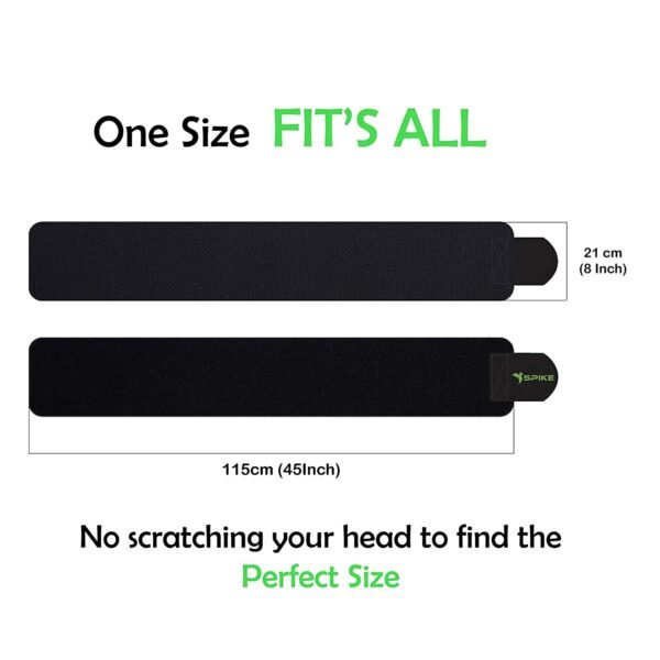 SPIKE Sweat Slim Belt for Men and Women Tummy Trimmer Body Shapewear Sauna Waist Trainer Adjustable Sweat Belt - Image 3