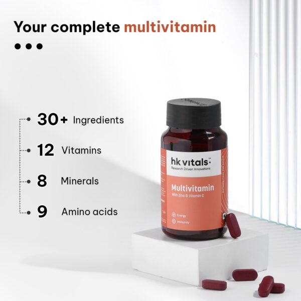 HealthKart hk vitals Fish Oil and Multivitamin (30 Tablets Each) Combo Pack | 1000mg Omega 3 with 180mg EPA & 120mg DHA | Enhances Energy, Immunity & Joints Health - Image 7