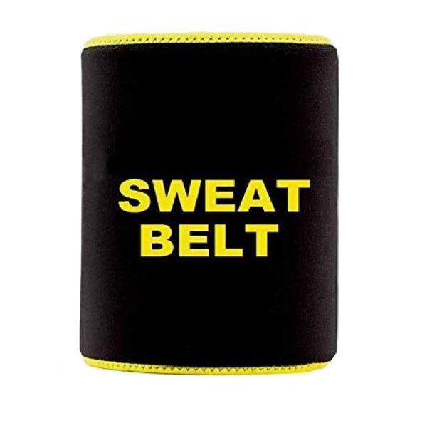 5 O' CLOCK SPORTS Sweat Slim Belt for Fat Loss, Weight Loss and Tummy Trimming Exercise for Both Men and Women Black