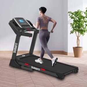 Durafit Mustang | 5.5 Hp Peak Dc Motorized Treadmill | Home Cardio | Max Speed 16 Km/Hr | Max User Weight 130 Kg | Free Installation Assistance