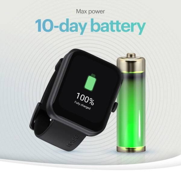 Noise Pulse 2 Max 1.85" Display, Bluetooth Calling Smart Watch, 10 Days Battery, 550 NITS Brightness, Smart DND, 100 Sports Modes, Smartwatch for Men and Women (Jet Black) - Image 7