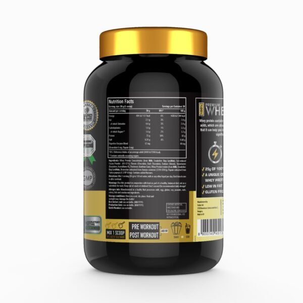 One Science Nutrition (OSN) Premium Whey Protein [Grass Fed Whey] - 25g Protein, 6.6g BCAA & 5.2 gms L-Glutamine | Refuels & Repairs Muscles - 2 lbs - Chocolate Charge - Image 2