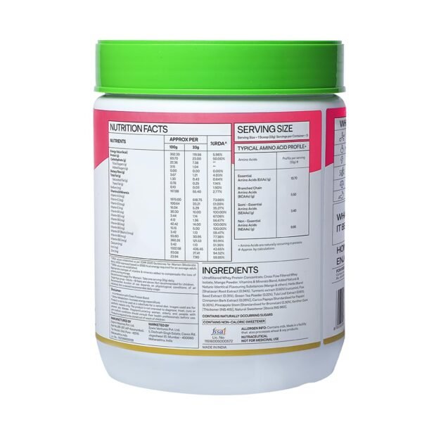 OZiva Protein & Herbs for Women (Mango) to Reduce Body Fat, Manage Weight & Metabolism | Protein Powder for Women with 23g Whey Protein, No Added Sugar, Certified Clean 1lbs - Image 8