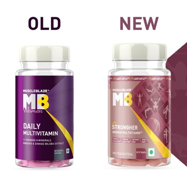 MuscleBlaze StrongHer Women Multivitamin (60 Tablets) | Multivitamin for Women | For Energy & Stamina - Image 2