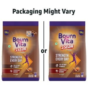 Cadbury Bournvita 5 Star Magic Nutrition Drink, 750 g Pouch