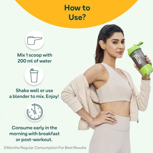 OZiva Protein & Herbs for Women (Mango) to Reduce Body Fat, Manage Weight & Metabolism | Protein Powder for Women with 23g Whey Protein, No Added Sugar, Certified Clean 1lbs - Image 5