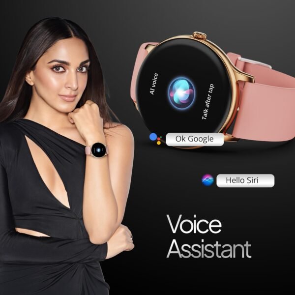 Fire-Boltt Phoenix Pro 35.3mm (1.39 inch) Bluetooth Calling Smartwatch, AI Voice Assistant, Metal Body with 120+ Sports Modes, SpO2, Heart Rate Monitoring (Gold Pink) - Image 6