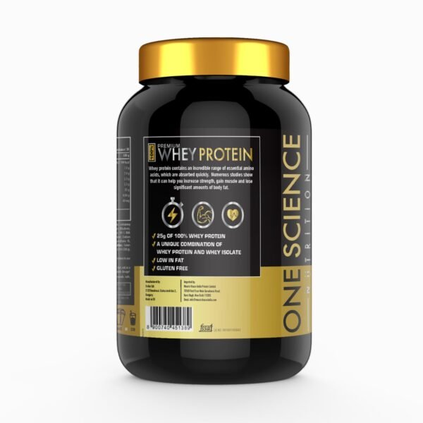 One Science Nutrition (OSN) Premium Whey Protein [Grass Fed Whey] - 25g Protein, 6.6g BCAA & 5.2 gms L-Glutamine | Refuels & Repairs Muscles - 2 lbs - Chocolate Charge - Image 3