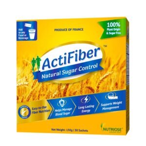 ActiFiber Natural Sugar Control – Diabetes Care Powder | Diabetic Food Product To Control Diabetes Naturally | 100% Nutriose Fiber To Manage Blood Glucose Fluctuations – (150 Gm Pack of 30 Sachets)