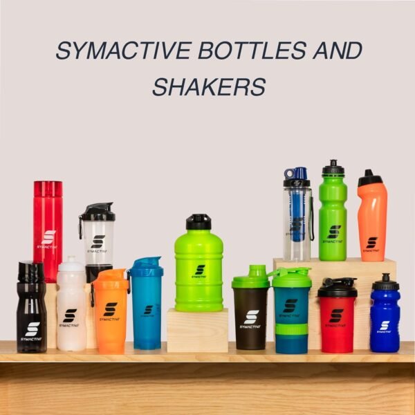 Amazon Brand - Symactive Leakproof Unbreakable Gym Protein Shaker Gallon Bottle with Carry Loop, BPA-Free (Colour: Neon Yellow, 1800 ml),Plastic - Image 5