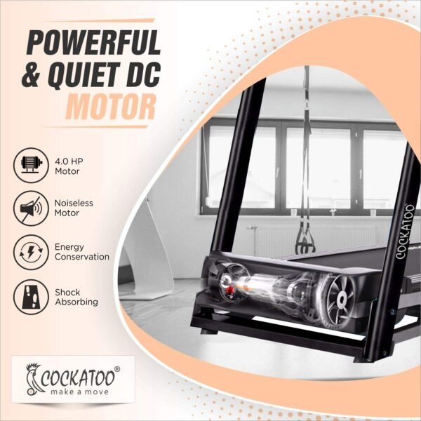 Cockatoo CTM-03 Home Use 2 HP - 4 HP Peak Motorised Manual Incline Treadmill (Free Installation) - Image 5