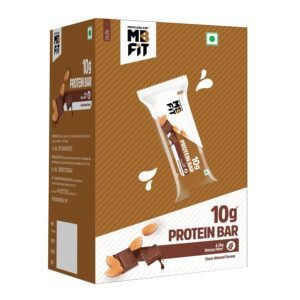 MuscleBlaze 10 Grams Protein Bar(Choco Almond, Pack Of 6)| Protein Blend, Healthy Protein Snacks, For Energy & Fitness