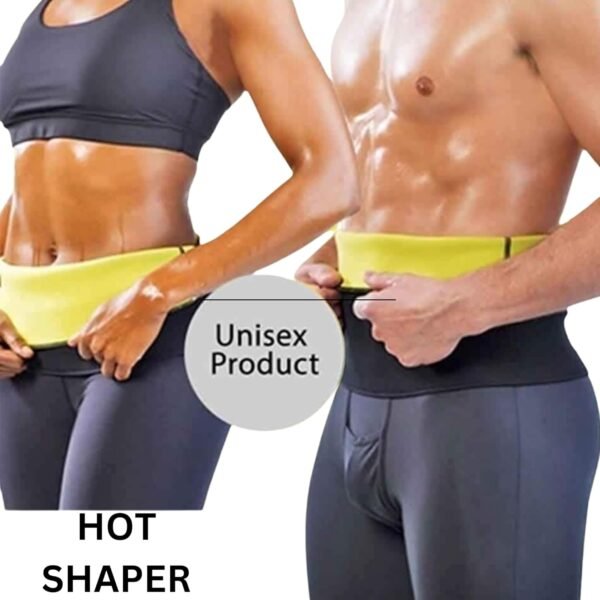 QUICKMOVE Non Tearable Sweat Shaper Slim Belt Premium for Fat Loss, Sauna Slim Belt for Weight Loss Waist - Tummy Trimming Exercise for Men and Women (M, L, XL, XXL, 3XL) (Black) - Image 3