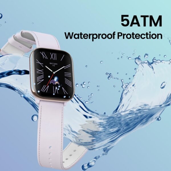Amazfit Active 42mm AMOLED Smart Watch, Built in GPS, 14day Battery, 5ATM Water Resistant, For iOS & Android, Accurate Readings, BT Calling, Track Menstrual Cycle, Temperature Sensor (Lavender Purple) - Image 8