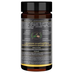 Koshaveda Ashwagandha AF-43™ 600mg by MuscleBlaze, 30 Capsules | For Sound Sleep, Strength & Recovery