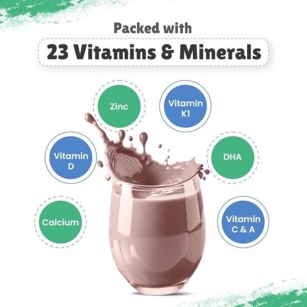 Little Joys Nutrimix For Kids 7-12 years | Nutrition Powder | 700g | No Refined Sugar | Supports Health & Immunity | Oats, Walnuts, Almonds & Brown Rice | Chocolate Flavor - Image 5