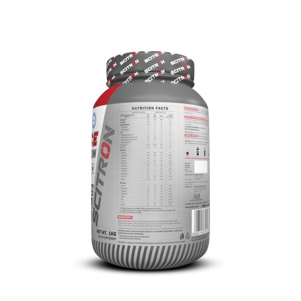 Scitron Advance Whey Protein 1Kg (28.5 Servings, 25.5g Protein, 5g BCAAs, 0g Sugar, 20 Vitamins & Minerals) Certified by Labdoor, USA | Sourced from Glanbia Nutrition | Certified by Informed Choice - Image 2