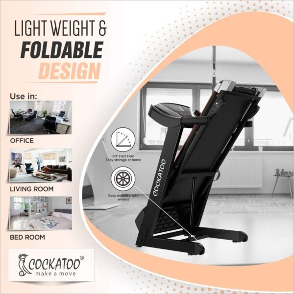 Cockatoo CTM-03 Home Use 2 HP - 4 HP Peak Motorised Manual Incline Treadmill (Free Installation) - Image 4